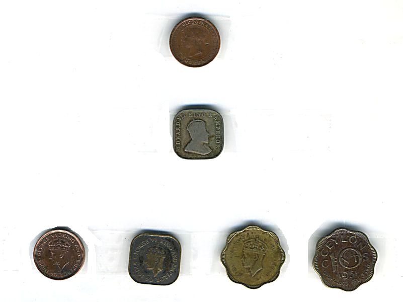 Английские монеты в колоиниальной  Шри-Ланке. Из коллекции Лимарева В.Н.