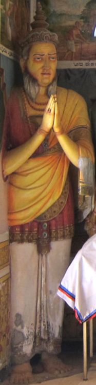 Король Саддатисса. Современная скульптура в Шри Ланке. Фото Лимарева В.Н.