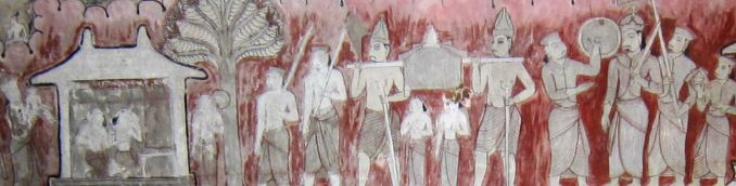 Переноска Зуба Будды в Шри-Ланке. Средневековая живопись. Джамбулла. Фото Лимарева В.Н. 