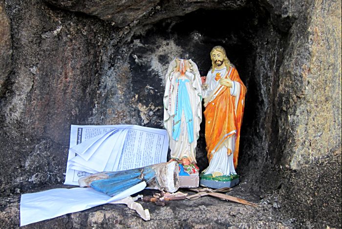 Обезглавленная Дева Мария. Храм г. Калутара. Шри-Ланка. (Фото Лимарева В.Н.)